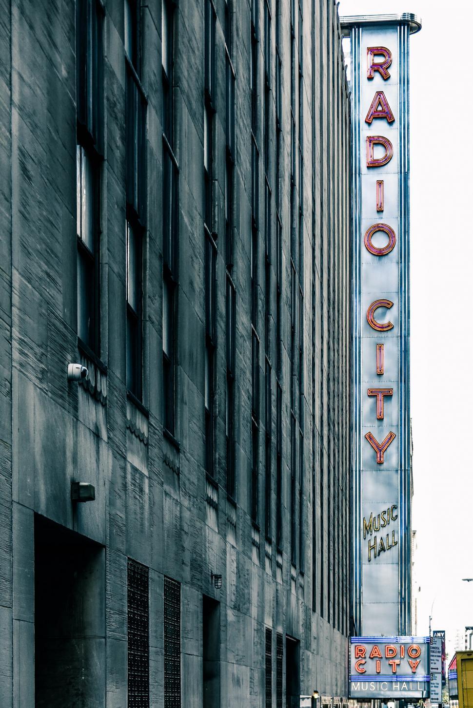 Free Image of Radio City Music Hall Exterior 