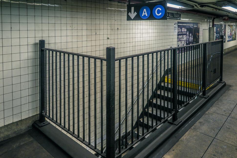 Free Image of Subway entrance stairs 