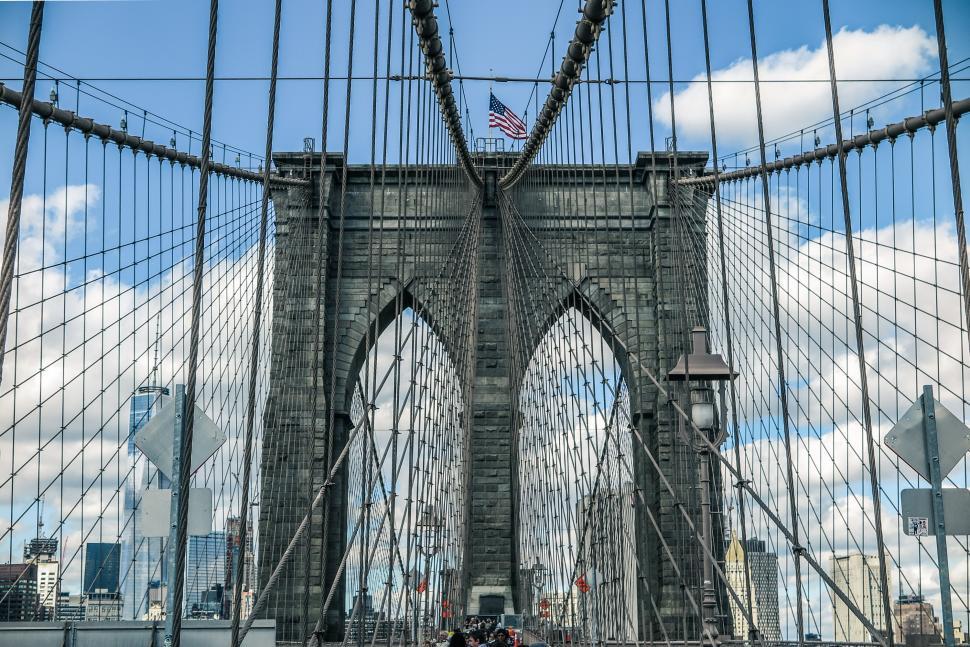 Free Image of Historic Brooklyn Bridge 