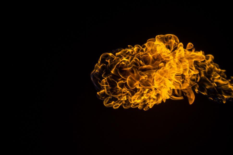 Free Image of Yellow Smoke Floating in the Air 