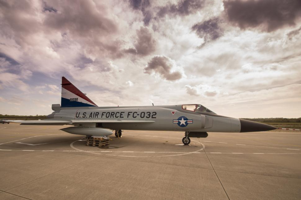Free Image of Fighter Jet Parked on Airport Tarmac 