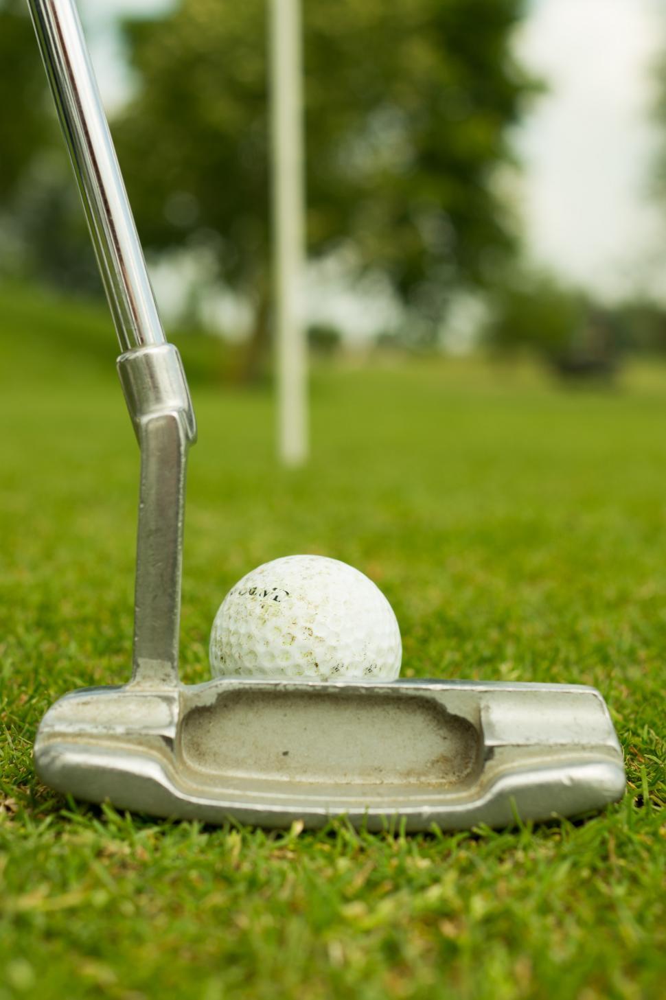 Free Image of Golf Ball Rolling on Putt Putt Course 