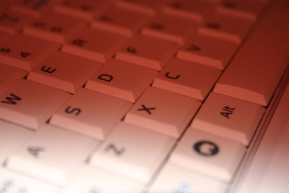 Free Image of Close Up of a Computer Keyboard With Blurry Background 