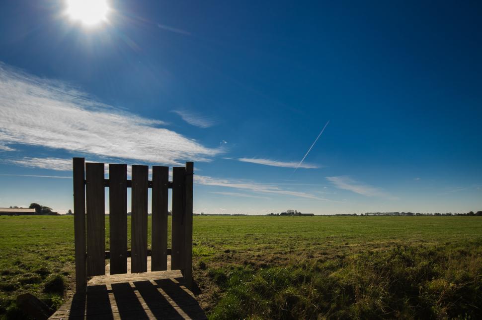 Free Image of Wooden Chair in Field 