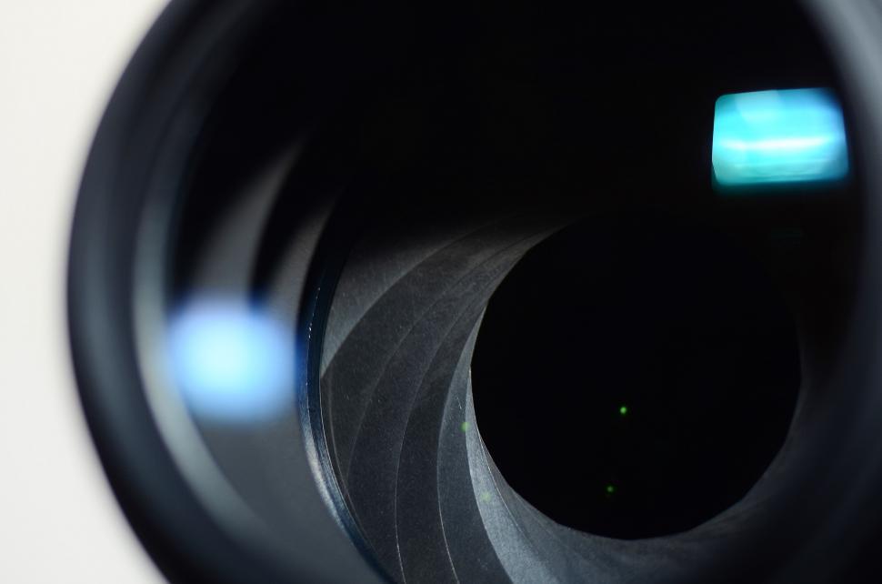 Free Image of Close Up View of Camera Lens 