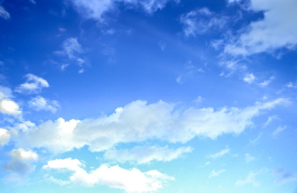 Download Free Stock Photo of Blue Sky and thin clouds 