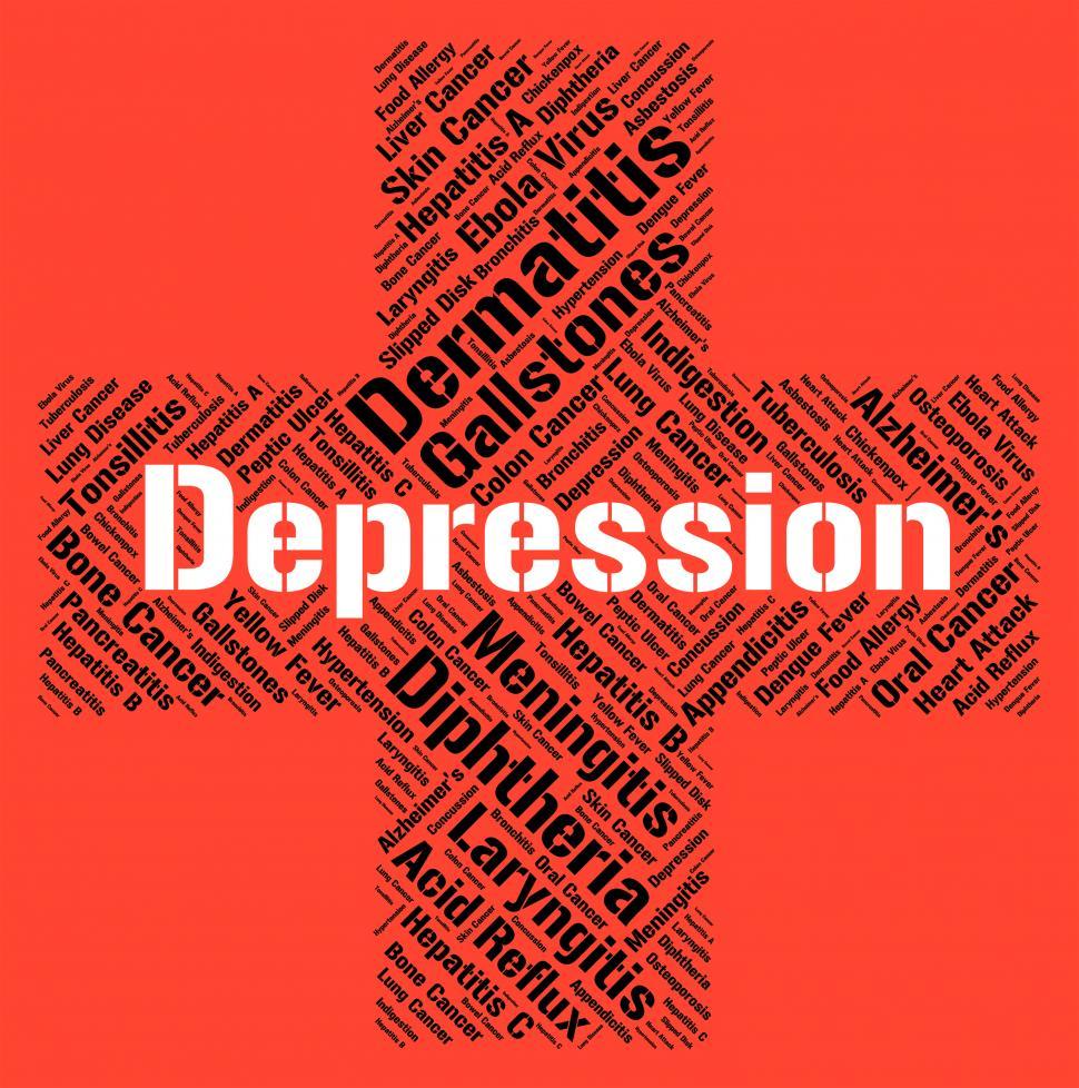Free Image of Depression Word Indicates Lost Hope And Affliction 