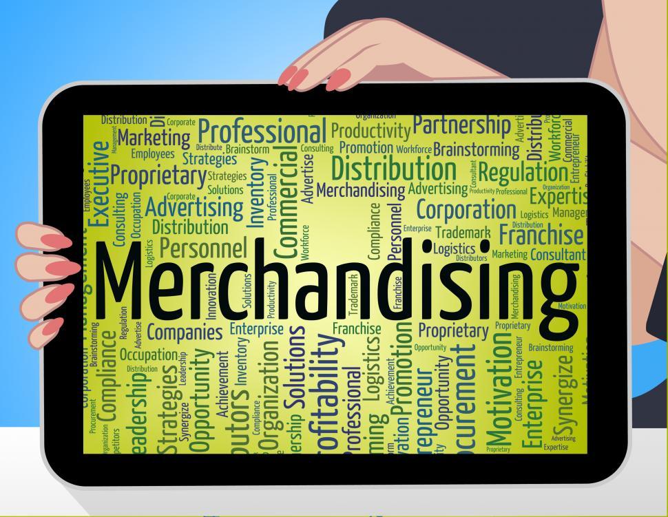 Free Image of Merchandising Word Means Advertise Words And Retailing 