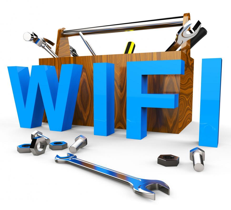 Free Image of Wifi Tools Shows World Wide Web And Access 
