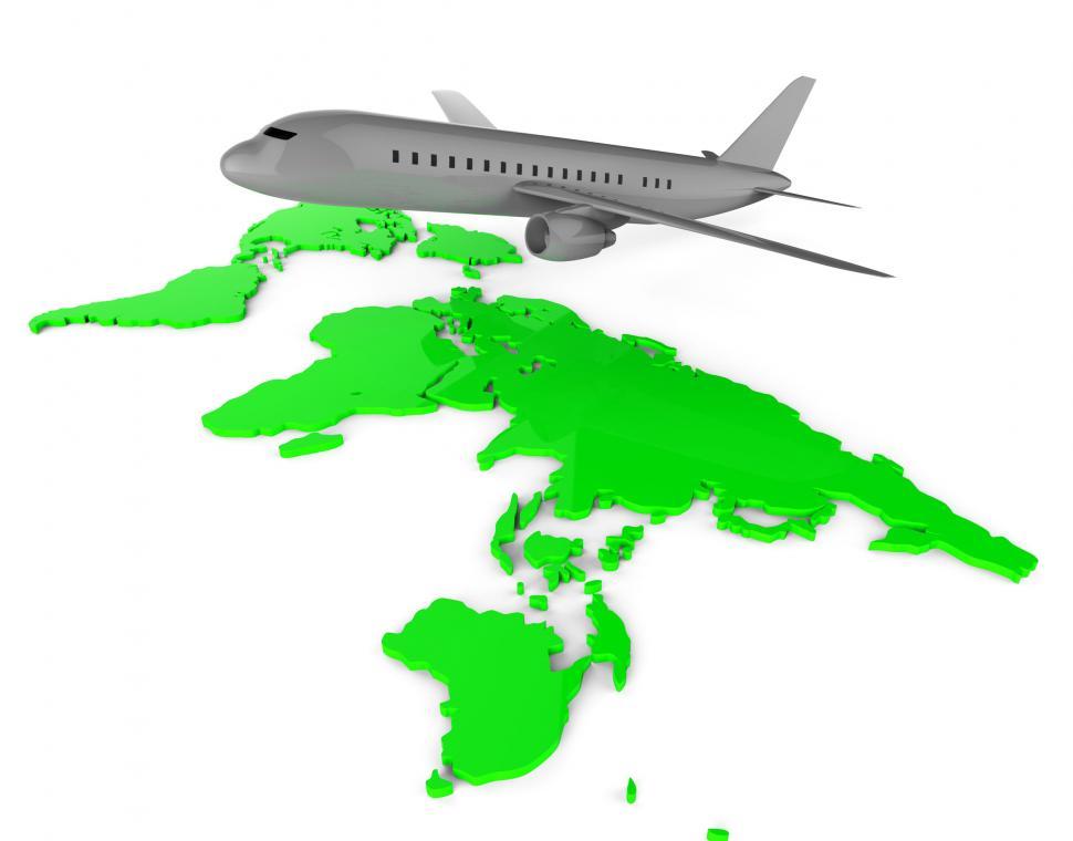 Free Image of Worldwide Flights Means Web Site And Globalize 