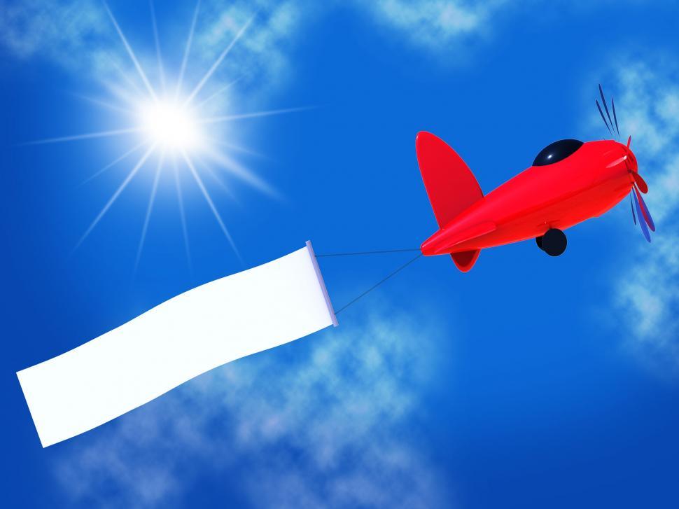 Free Image of Flights Banner Shows Blank Space And Air 