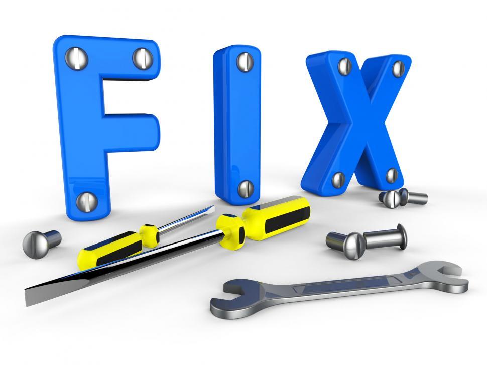 Free Image of Fix Word Means Mends Mend And Maintenance 