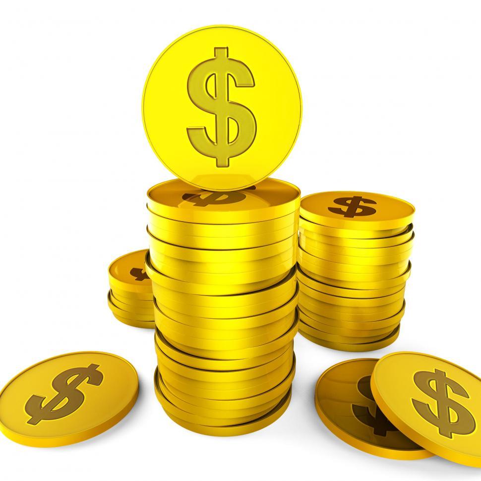 Free Image of Dollar Savings Represents Revenue Increase And Save 