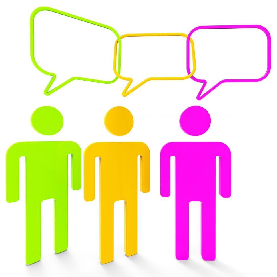 Free Image of People Speaking Indicates Point Of View And Assumption 