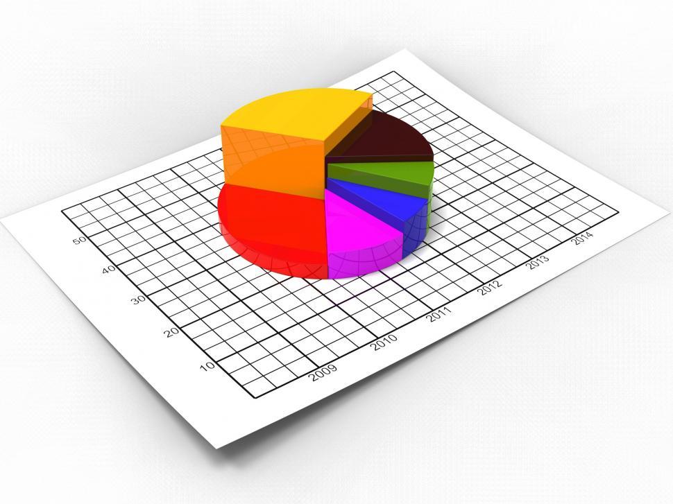 Free Image of Pie Chart Shows Business Graph And Biz 