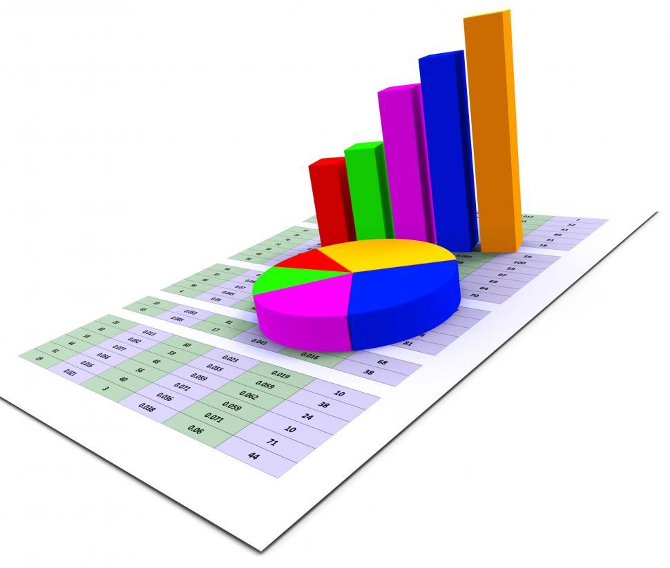 Free Image of Pie Chart Indicates Stat Graphics And Infochart 