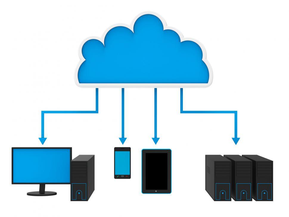 Free Image of Internet Cloud Network Means World Wide Web And Websites 