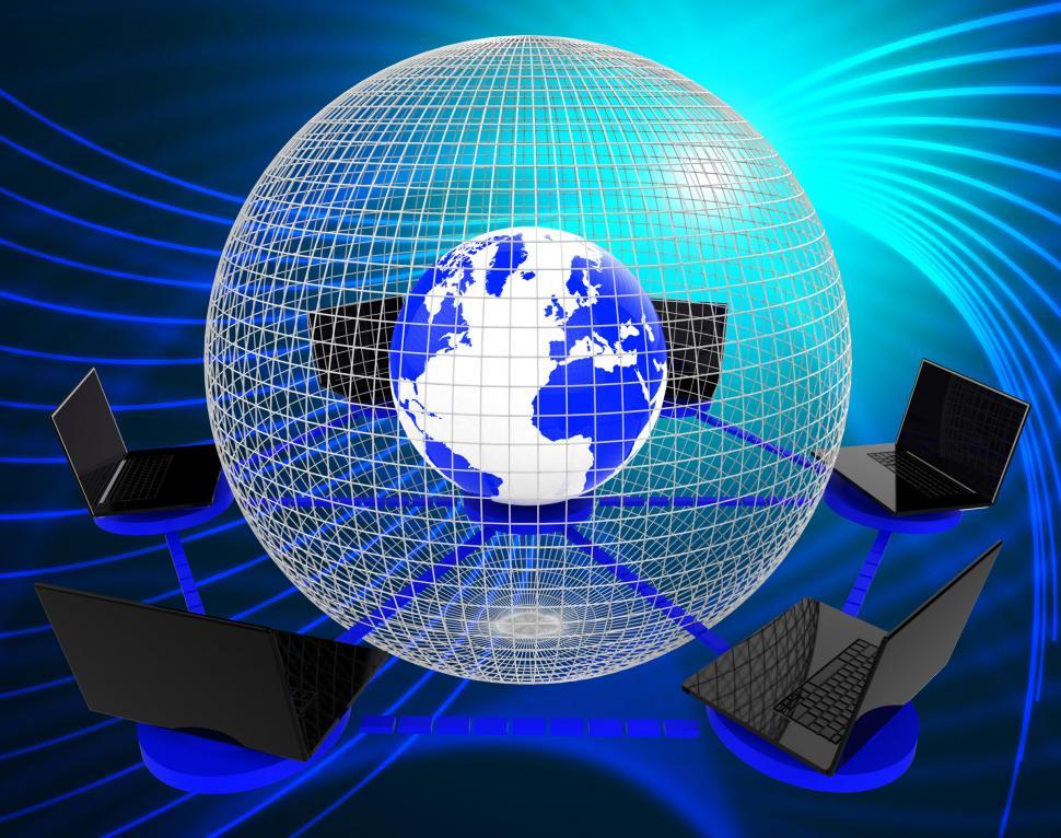 Free Image of Global Computer Network Indicates Worldwide Planet And Processor 