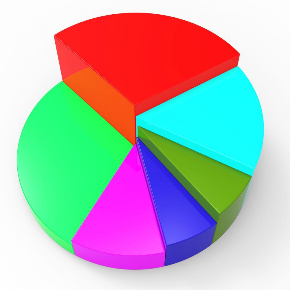 Free Image of Pie Chart Indicates Data Investment And Trend 