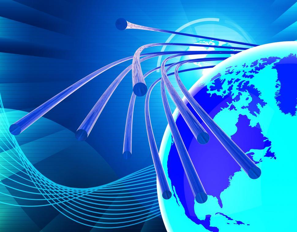 Free Image of Optical Fiber Network Means World Wide Web And Communicating 