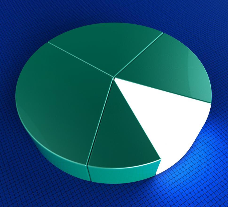 Free Image of Pie Chart Indicates Forecast Statistics And Figures 
