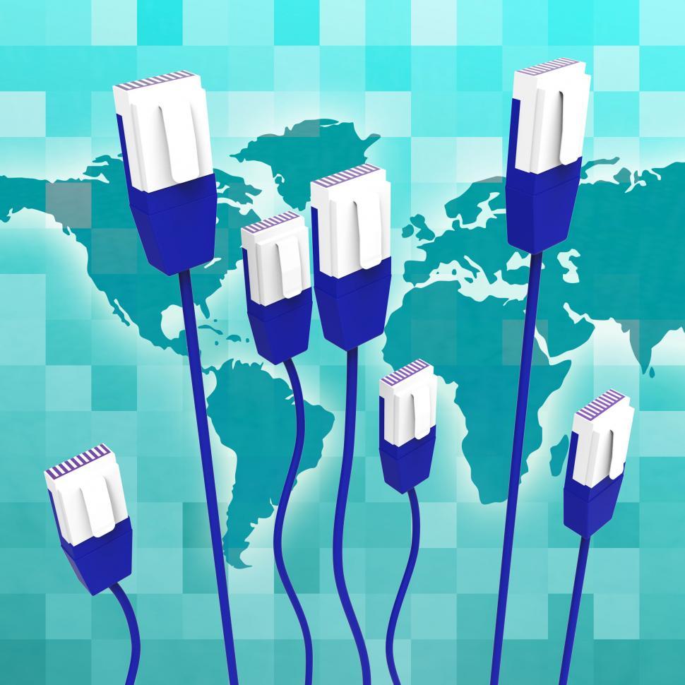 Free Image of Computer Network Means Global Communications And Cable 