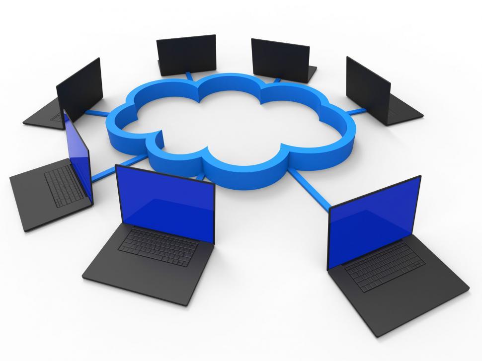 Free Image of Cloud Computing Shows Information Technology And Communicate 