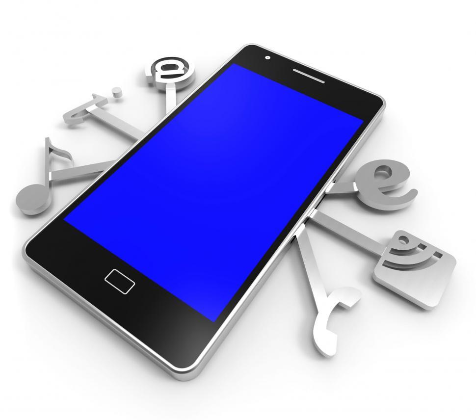 Free Image of Social Media Phone Represents News Feed And Application 