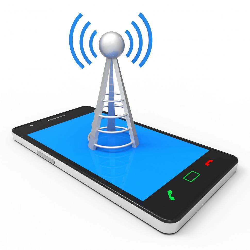 Free Image of Wifi Hotspot Shows World Wide Web And Antenna 