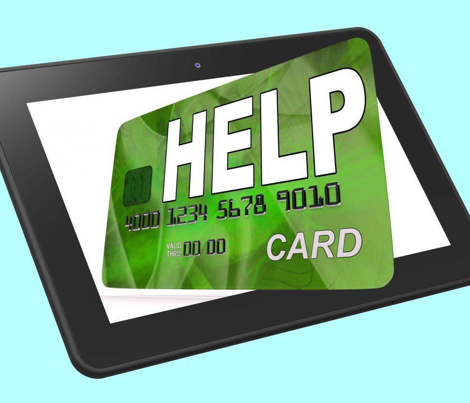 Free Image of Help Bank Card Calculated Shows Financial Support And Giving 