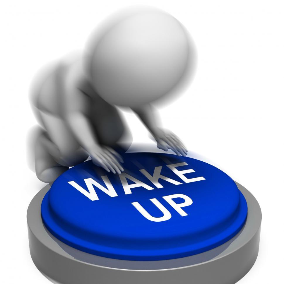 Free Image of Wake Up Pressed Shows Alarm And Rising 