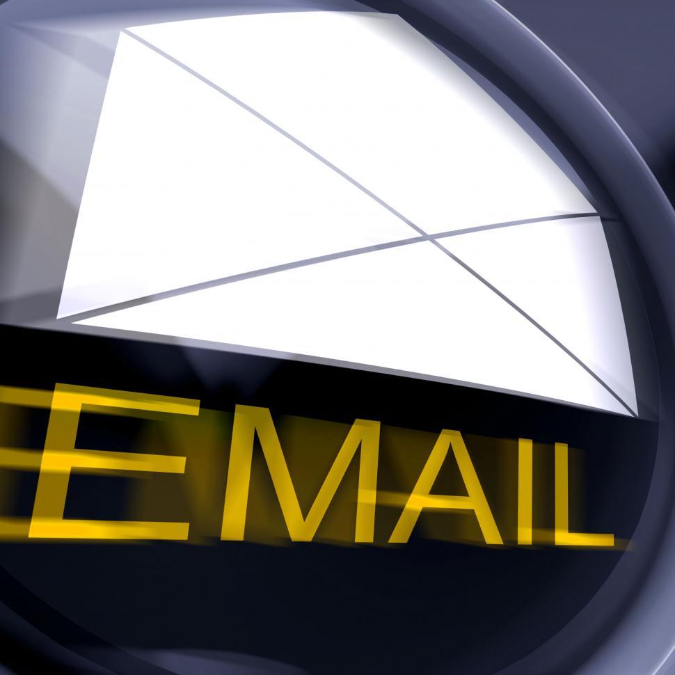 Free Image of Email Postage Shows Sending And Receiving Web Messages 