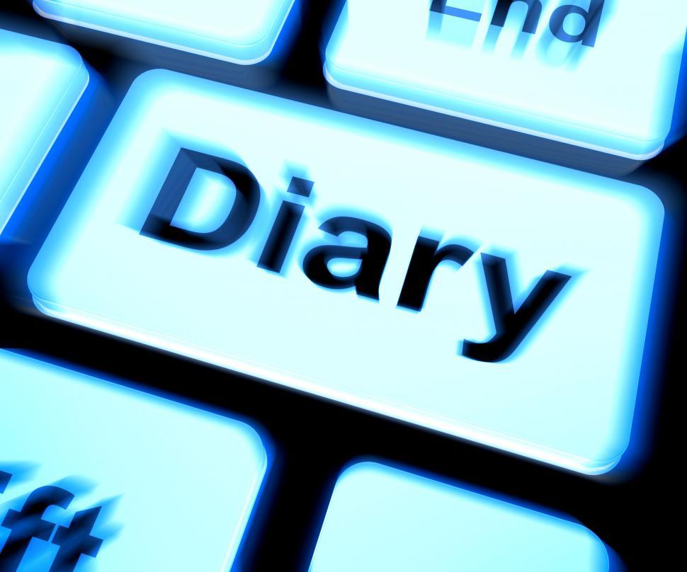 Free Image of Diary Keyboard Shows Online Planner Or Schedule 
