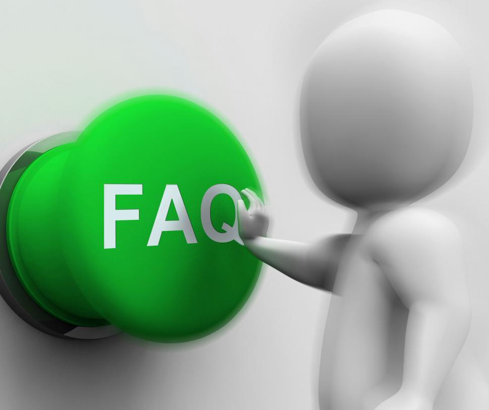 Free Image of FAQ Pressed Shows Website Questions And Assistance 
