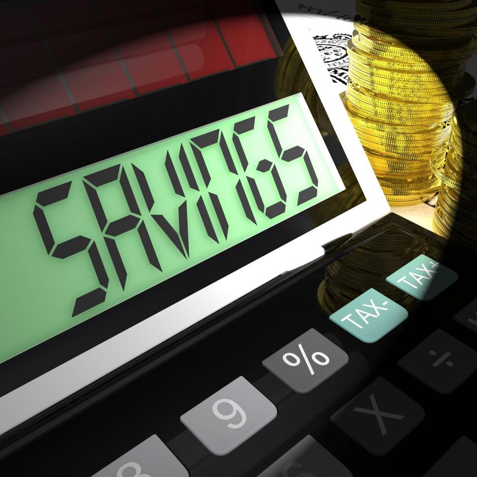 Free Image of Savings Calculated Means Keeping And Saving Money 