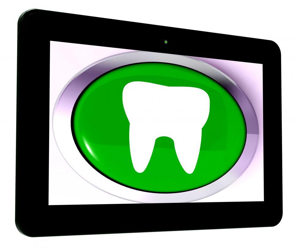 Free Image of Tooth Tablet Means Dental Appointment Or Teeth 