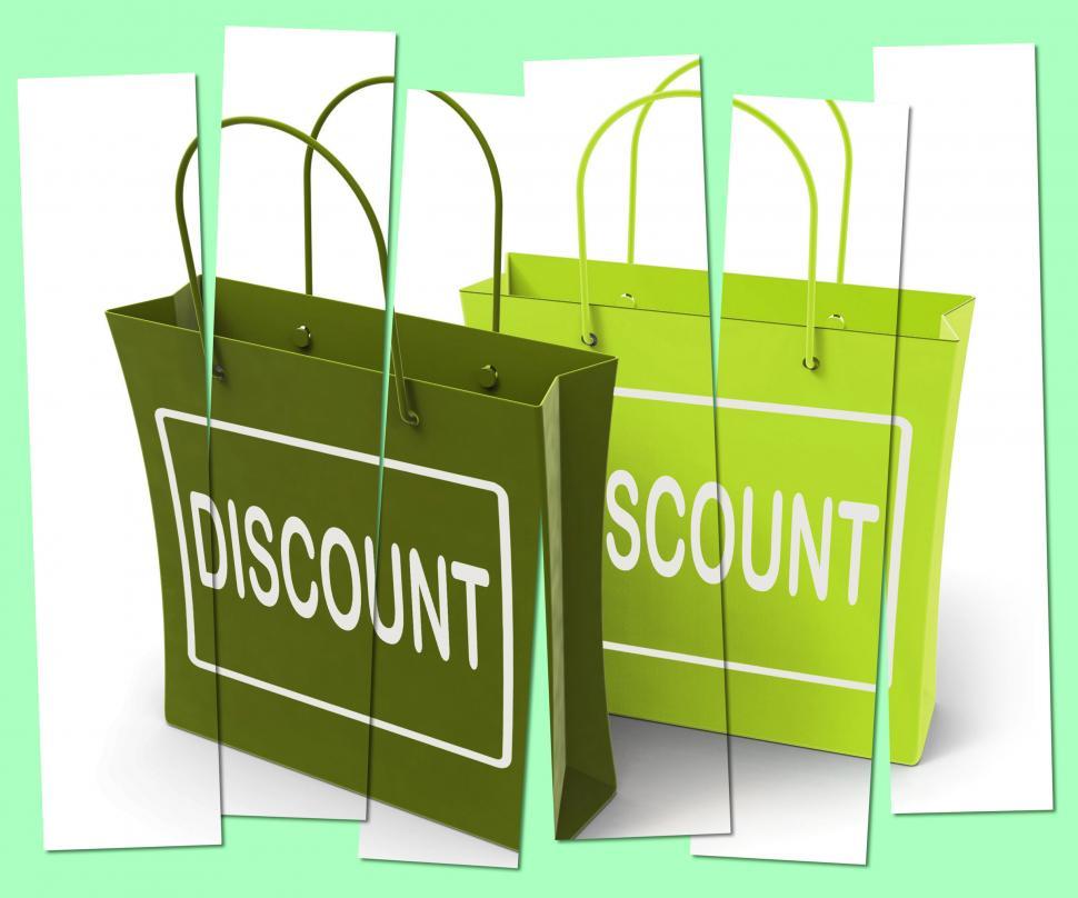 Free Image of Discount Shopping Bags Show Bargains and Markdown Products 