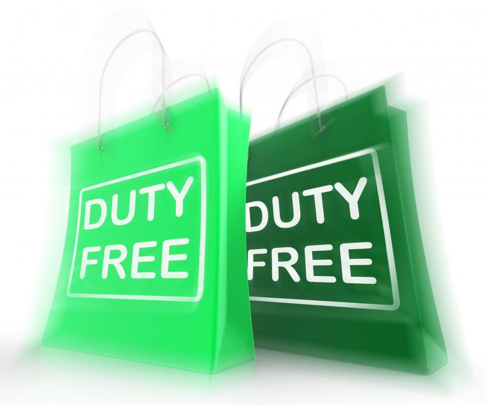 Free Image of Duty Free Shopping Bag Represents Tax Exempt Discounts 