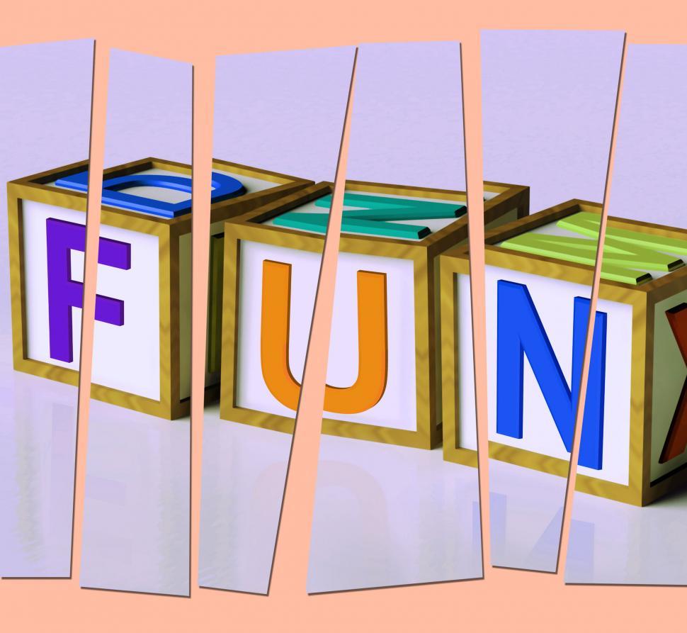 Free Image of Fun Letters Mean Joy Pleasure And Excitement 