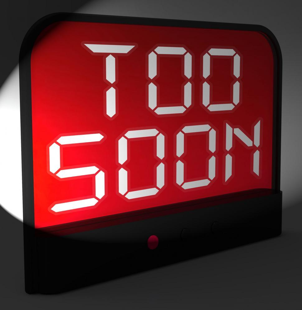 Free Image of Too Soon Digital Clock Shows Premature Or Ahead Of Time 