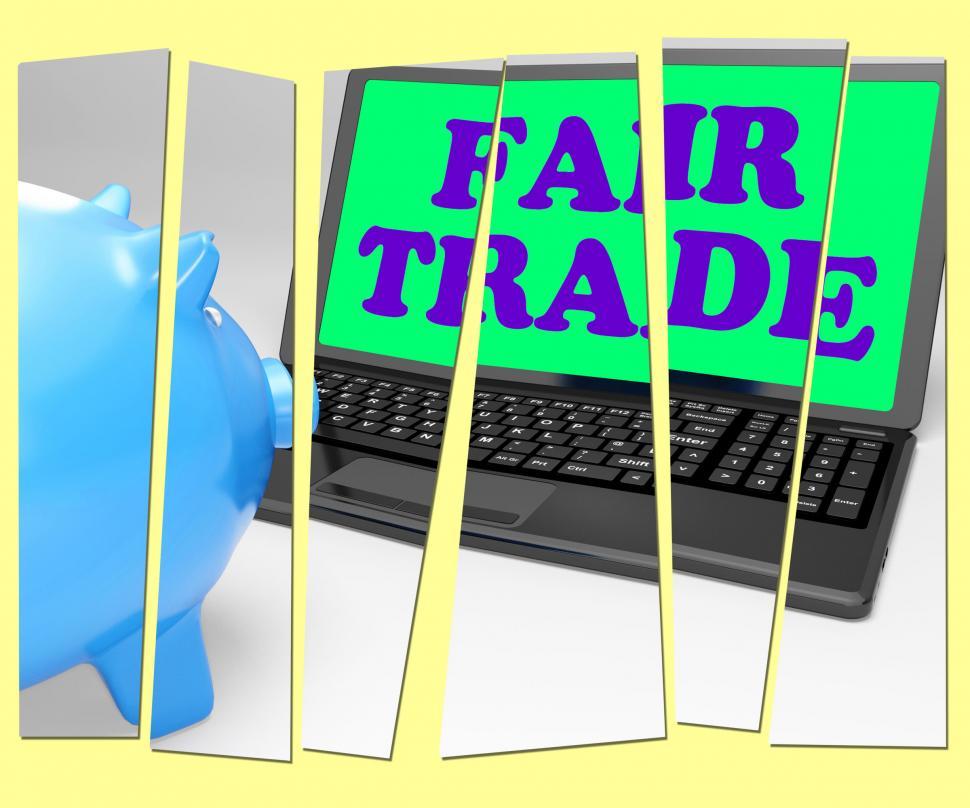 Free Image of Fair Trade Piggy Bank Means Fairtrade Ethical Shopping 