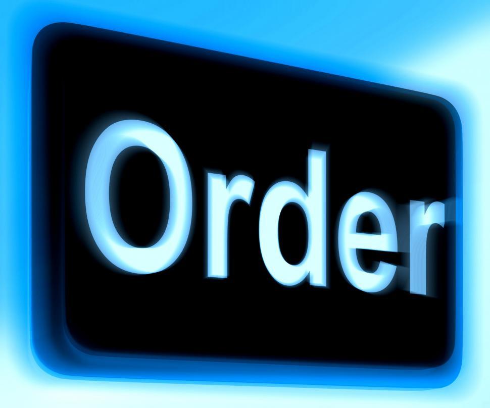 Free Image of Order Sign Shows Buying Online In Web Stores 