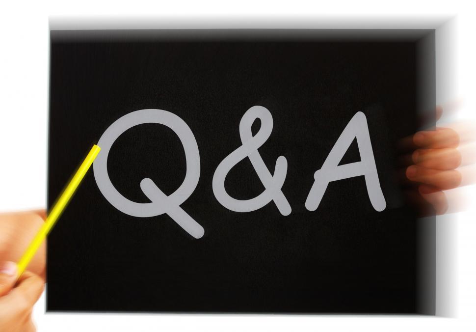 Free Image of Q&A Message Means Questions Answers And Assistance 