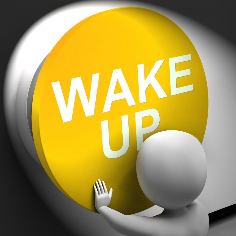 Free Image of Wake Up Pressed Means Alarm Awake Or Morning 