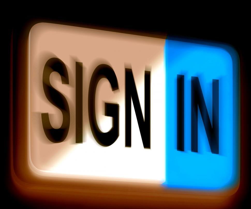 Free Image of Sign In Sign Shows Log In Online 