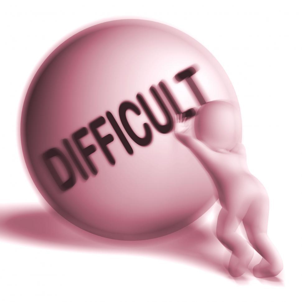 Free Image of Difficult Sphere Means Hard Challenging Or Problematic 