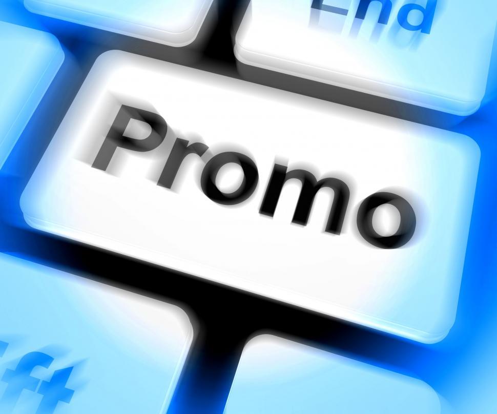 Free Image of Promo Keyboard Shows Discount Reduction Or Save 