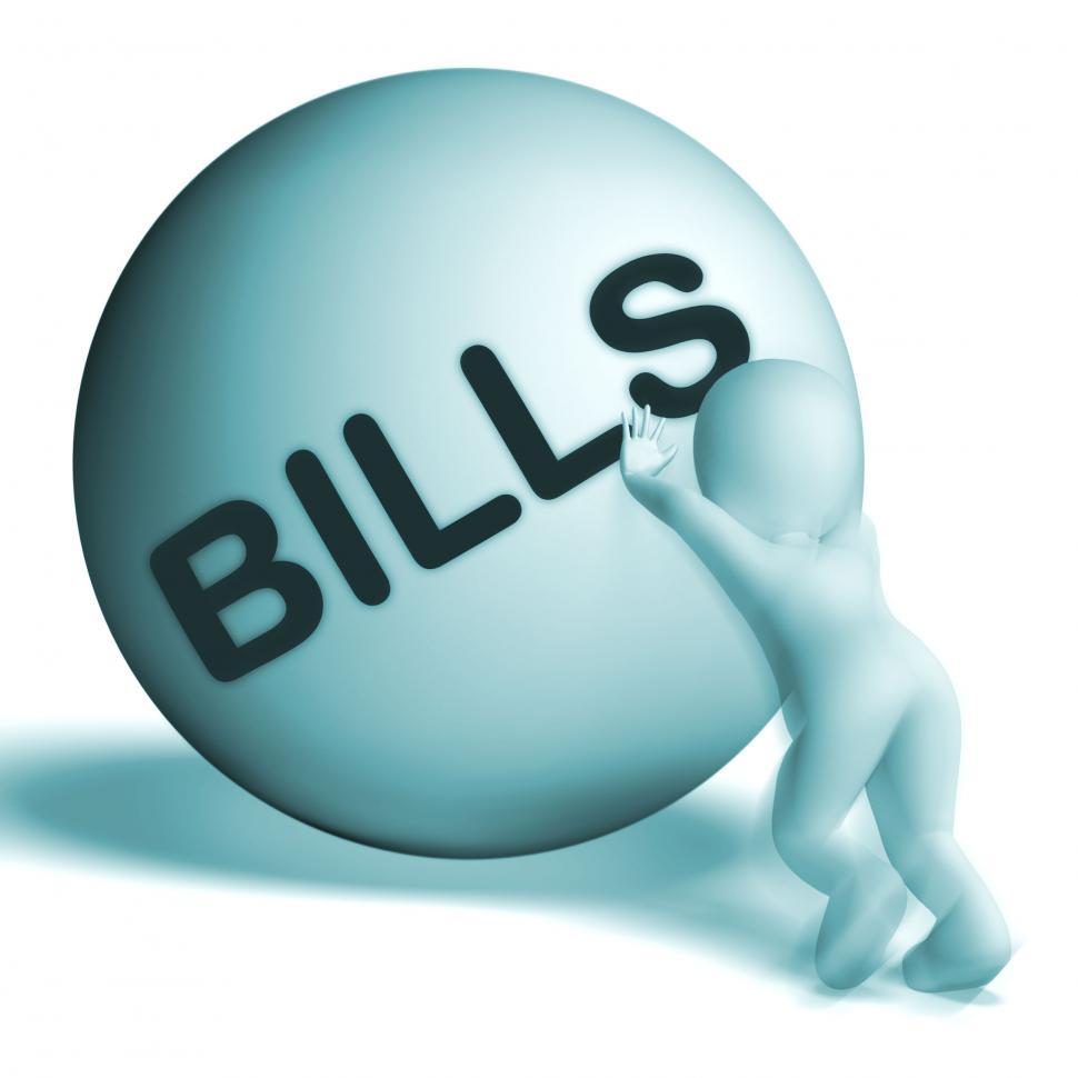 Free Image of Bills Sphere Shows Invoice Or Accounts Payable 