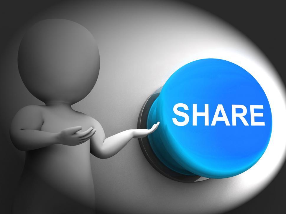 Free Image of Share Pressed Means Sharing Recommending And Feedback 