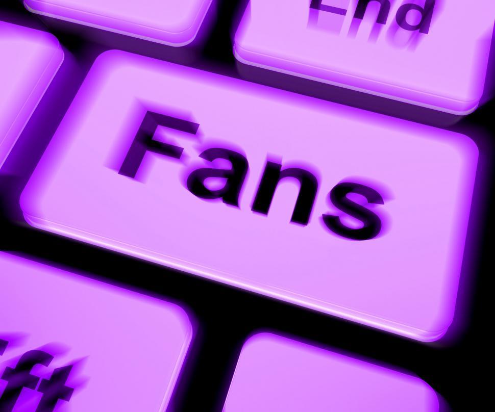 Free Image of Fans Keyboard Shows Follower Or Internet Fan 
